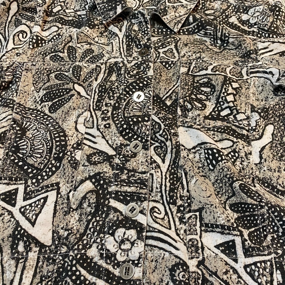 Chicos Lightweight Button Jacket Linen Cotton Wom… - image 2